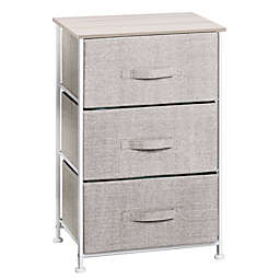 mDesign Vertical Dresser Storage Tower with 3 Drawers