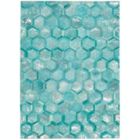 Alternate image 2 for Michael Amini Michael Amini Ma01 City Chic MA100 Turquoise/Silver Area Rug - 8' x 10'