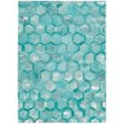 Alternate image 3 for Michael Amini Michael Amini Ma01 City Chic MA100 Turquoise/Silver Area Rug - 8' x 10'