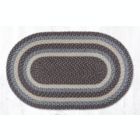 Alternate image 0 for Earth Rugs C-743 Blue Oval Braided Rug 27 x 45 inch