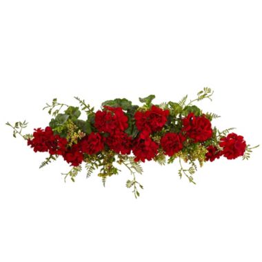 Nearly Natural 32" Geranium and Berry Swag. View a larger version of this product image.