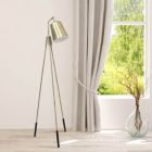 Alternate image 3 for Elegant Designs Home Decorative Three Legged Antique Brass Floor Lamp with Shifting Shade