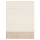 Alternate image 0 for Chaudhary Living 5.25' x 7.25' White and Tan Striped Rectangular Area Throw Rug