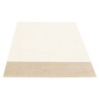Alternate image 2 for Chaudhary Living 5.25' x 7.25' White and Tan Striped Rectangular Area Throw Rug