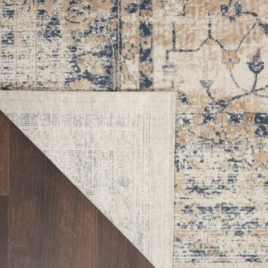 kathy ireland Home Malta MAI11 Beige/Blue Indoor Area Rug - 7'10 x 10'10. View a larger version of this product image.