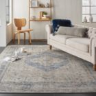 Alternate image 2 for kathy ireland Home Malta MAI11 Beige/Blue Indoor Area Rug - 7'10 x 10'10