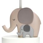 Alternate image 1 for Bedtime Originals Elephant Love Gray/White Nursery Lamp with Shade & Bulb