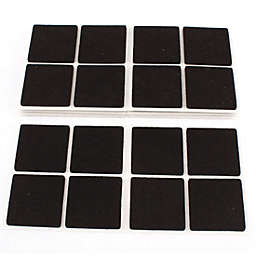 Unique Bargains Square Nonslip Adhesive Furniture Pad, Black, 40-Pack