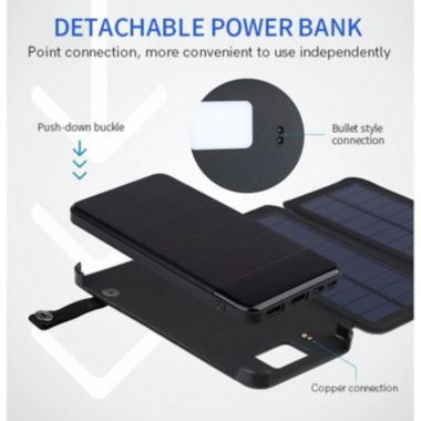 Sirius Survival 4 Panel 10,000 MAH Portable Solar Power Bank. View a larger version of this product image.