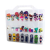 Bins & Things Toy organizers and storage case with 48 compartments - Clear - Toy box / Storage bins compatible with LOL Surprise Dolls, LPS Figures, Shopkins and Lego