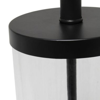 Elegant Designs Enclosed Glass Table Lamp, Black. View a larger version of this product image.