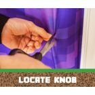 Alternate image 3 for Minecraft Purple Nether Portal Gateway Fabric Door Cling   Wall Decorations, Playroom Accessories, Kids Room Essentials Home Decor   Video Game Gifts and Collectibles   34 x 82 Inches