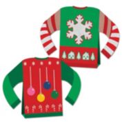 Beistle Christmas Party Decorative 3-D Ugly Sweater Centerpiece (1/Pkg) - 12 Pack