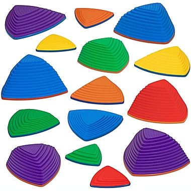 Sunny & Fun 15pc Premium Balance Stepping Stones for Kids, Obstacle Course Stones w/Non-Slip Bottom. View a larger version of this product image.
