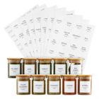 Alternate image 0 for Talented Kitchen 184 Spice Jar Labels Preprinted, Minimalist Black Text on White Square Seasoning Stickers with Names, Numbers, Expiration Date for Herb and Spice Rack Organization (Water Resistant)