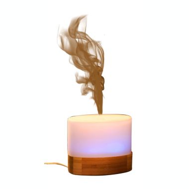 Sunpentown Ultrasonic Aromatherapy Air Humidifier Oil Diffuser with Bamboo Base. View a larger version of this product image.