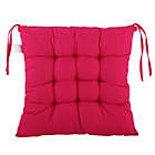 Alternate image 3 for PiccoCasa Decor Seat Cushion Pillow, Cotton Blends Office Home Living Room Square Strap Design Chair Cushion Pad, Fuchsia 15.7"