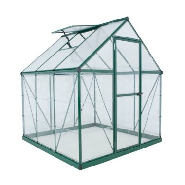 Palram - Canopia Hybrid 6' x 6' Greenhouse - Green. View a larger version of this product image.