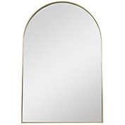 Northlight 36" Gold Framed Modern Arched Wall Mirror