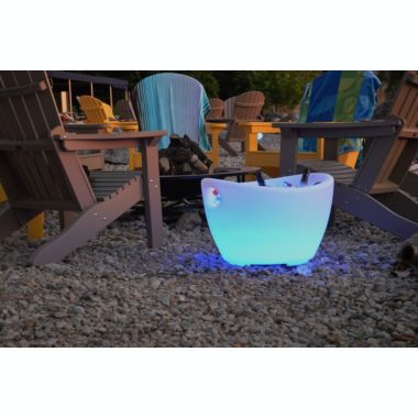 The Pool Supply Shop 24" Maui Remote Controlled Portable LED Illuminated Color Changing Ice Chest. View a larger version of this product image.