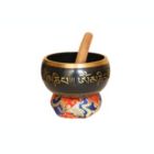 Alternate image 1 for Cottage Handicraft, The Black Coloured Singing Bowl, Large with free Elephant Gift