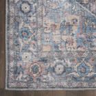 Alternate image 3 for Nicole Curtis Machine Washable Series 1 Vintage Indoor Area Rug Light Blue Multi 6' x 9'