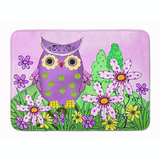 Mat Washable with Owls NEW