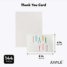 Alternate image 2 for Juvale Rainbow Thank You Cards with Envelopes, Bulk Boxed Set (4x6 In, 144 Pack)