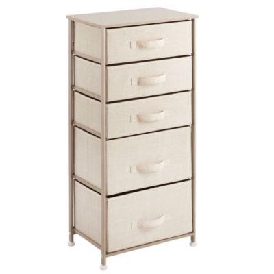 mDesign Vertical Dresser Storage Tower with 5 Drawers