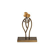 Contemporary Home Living 11.75" Metallic Bronze Abstract "Hug" Tabletop Statue