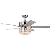 Slickblue 52 Inch Ceiling Fan with Light Reversible Blade and Adjustable Speed
