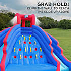 Alternate image 3 for Sunny & Fun Deluxe Inflatable Water Slide Park - Heavy-Duty Nylon Bouncy Station for Outdoor Fun - Climbing Wall, Two Slides & Splash Pool -Easy to Set Up & Inflate with Included Air Pump & Carrying Case