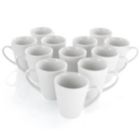 Alternate image 3 for Elama Madeline 12 Piece Porcelain Mug Set in White