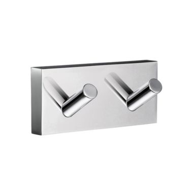 Smedbo House Double Towel Hook Polished Chrome. View a larger version of this product image.