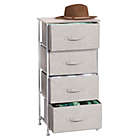 Alternate image 1 for mDesign Vertical Dresser Storage Tower with 4 Drawers