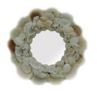Alternate image 0 for Contrast Mixed White Seashell Framed Small Round Wall Mirror 10.5 Inch Diameter