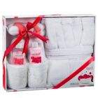 Alternate image 0 for Freida and Joe Bath & Body Spa Gift Set in Pink Peony Fragrance with Luxury Bathrobe & Slippers