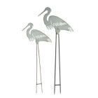 Alternate image 0 for Things2Die4 Set of 2 Metal Heron Garden Stake Sculptures Outdoor Bird Home Decor Yard Art