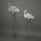 Alternate image 1 for Things2Die4 Set of 2 Metal Heron Garden Stake Sculptures Outdoor Bird Home Decor Yard Art