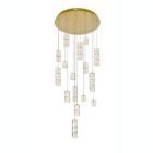 Alternate image 0 for Elegant Lighting Polaris LED light Gold Pendant Clear Crystal