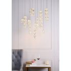 Alternate image 1 for Elegant Lighting Polaris LED light Gold Pendant Clear Crystal