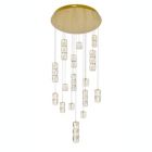 Alternate image 2 for Elegant Lighting Polaris LED light Gold Pendant Clear Crystal