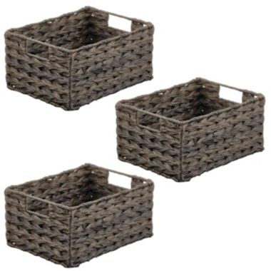 mDesign Woven Ombre Pantry Bin Basket, 3 Pack. View a larger version of this product image.