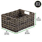 Alternate image 1 for mDesign Woven Ombre Pantry Bin Basket, 3 Pack