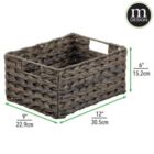 Alternate image 1 for mDesign Woven Ombre Pantry Bin Basket, 3 Pack