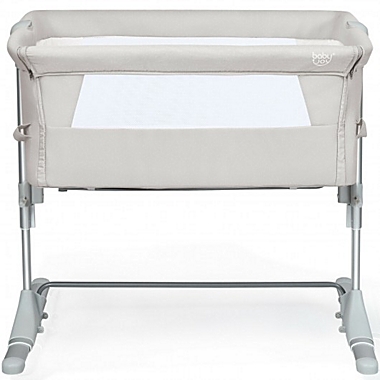 Costway Travel Portable Baby Bed Side Sleeper  Bassinet Crib with Carrying Bag-Beige. View a larger version of this product image.