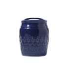 Alternate image 0 for Saturday Knight Ltd Kali Embossed Design Bath Toothbrush Holder - 4.34x3.54x3.53", Blue