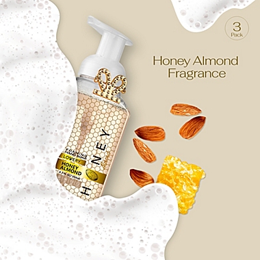 Lovery Foaming Hand Soap - Honey Almond - Pack of 3 with Free Swarovski Bracelet. View a larger version of this product image.