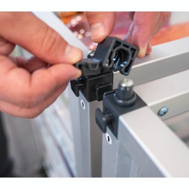 Luxor Modular Classroom Storage Cabinet - 2 stacked modules with 12 small bins. View a larger version of this product image.