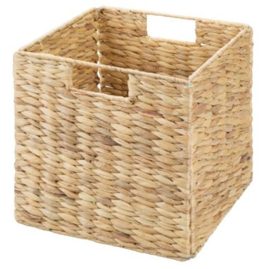 mDesign Woven Hyacinth Home Storage Basket Cube Furniture, 6 Pack. View a larger version of this product image.